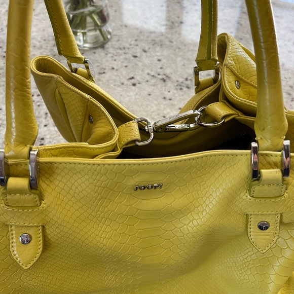 Yellow Joop bag! Like new! Only used once. Real leather - Picture 5 of 14